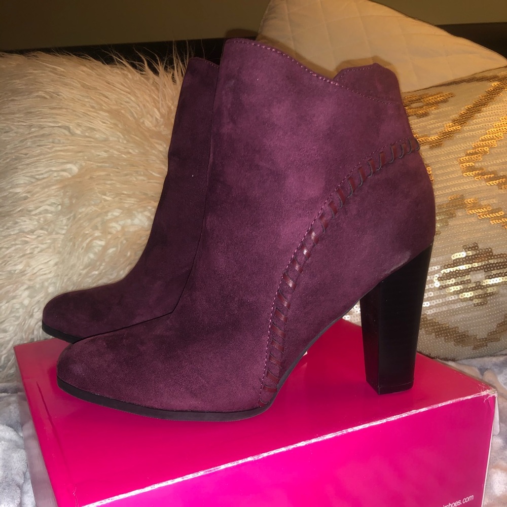 NOT FOR SALE Burgundy Booties